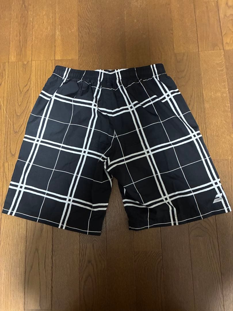 Babolat チェック柄ハーフパンツ