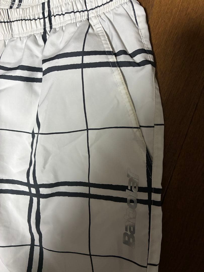 Babolat チェック柄ハーフパンツ