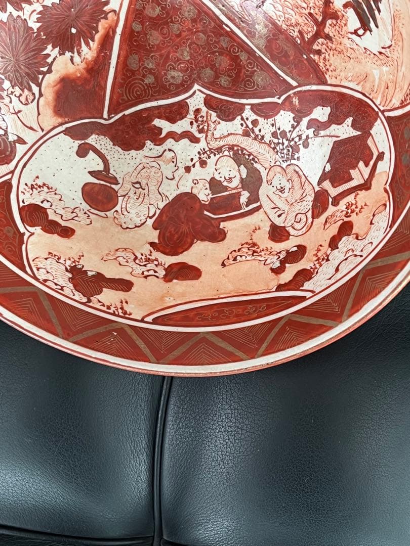 古九谷の赤絵大鉢