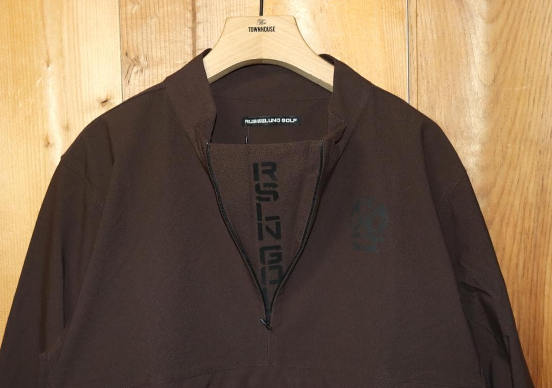新品 ラッセルノ ゴルフ ハーフジップ プルオーバーブルゾン (6/XL) Ⓗ