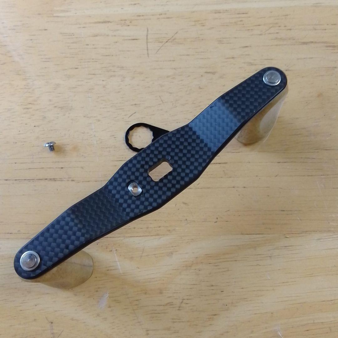 RCS カーボンクランクハンドル100mm RCSコルクノブ付　ダイワ用