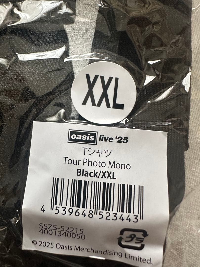 【新品】oasis live '25 ワールドツアー Tシャツ XXL オアシス