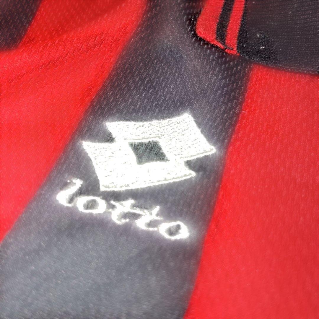 希少　ACミラン 96 Lotto サッカー　ストライプ　イタリア　セリエA