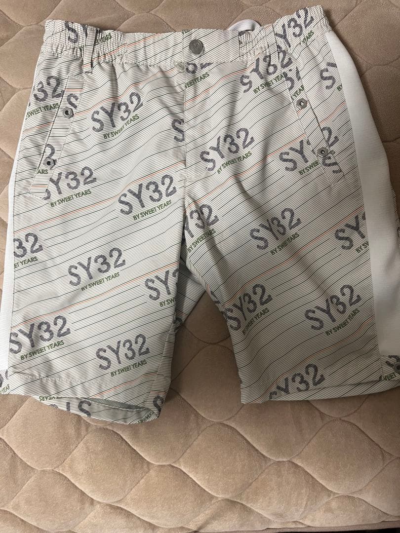SY32ゴルフ STRETCH GRAPHIC SHORTS ショートパンツ M