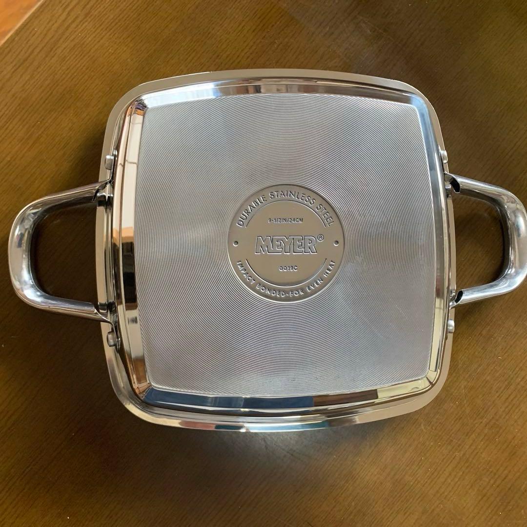 【未使用品】Meyer スクエアグリルパン 24cm 箱入り