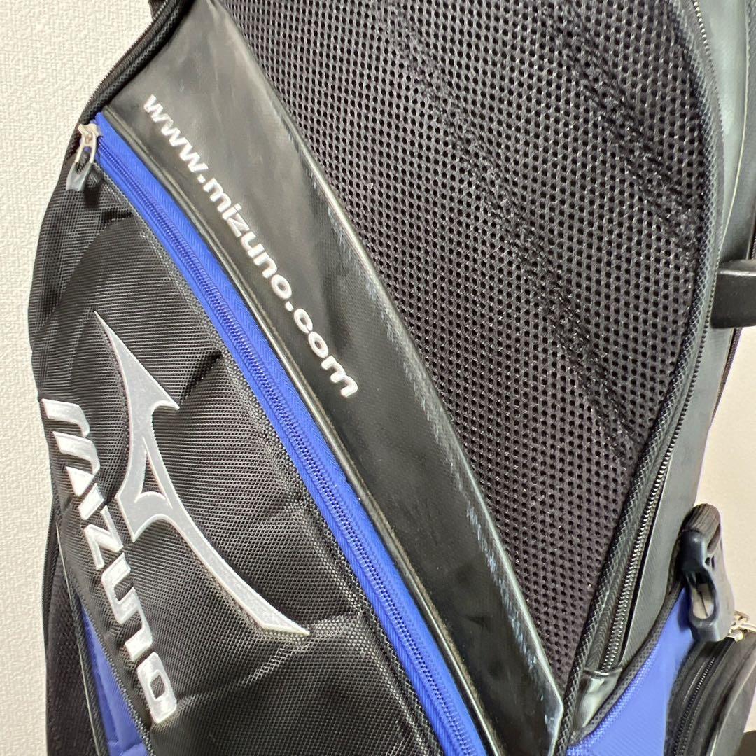 ミズノ MIZUNO キャディバッグ ゴルフバッグ ブラックブルー 5分割 9型