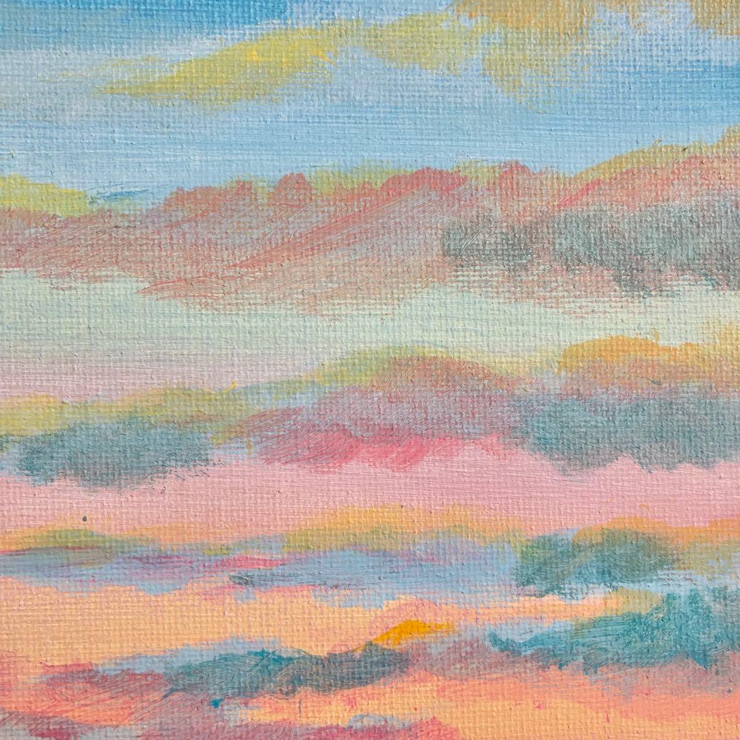はじまりの朝＊4号キャンバス　絵画　風景画　人気　海　夏　人気　ハワイ　沖縄