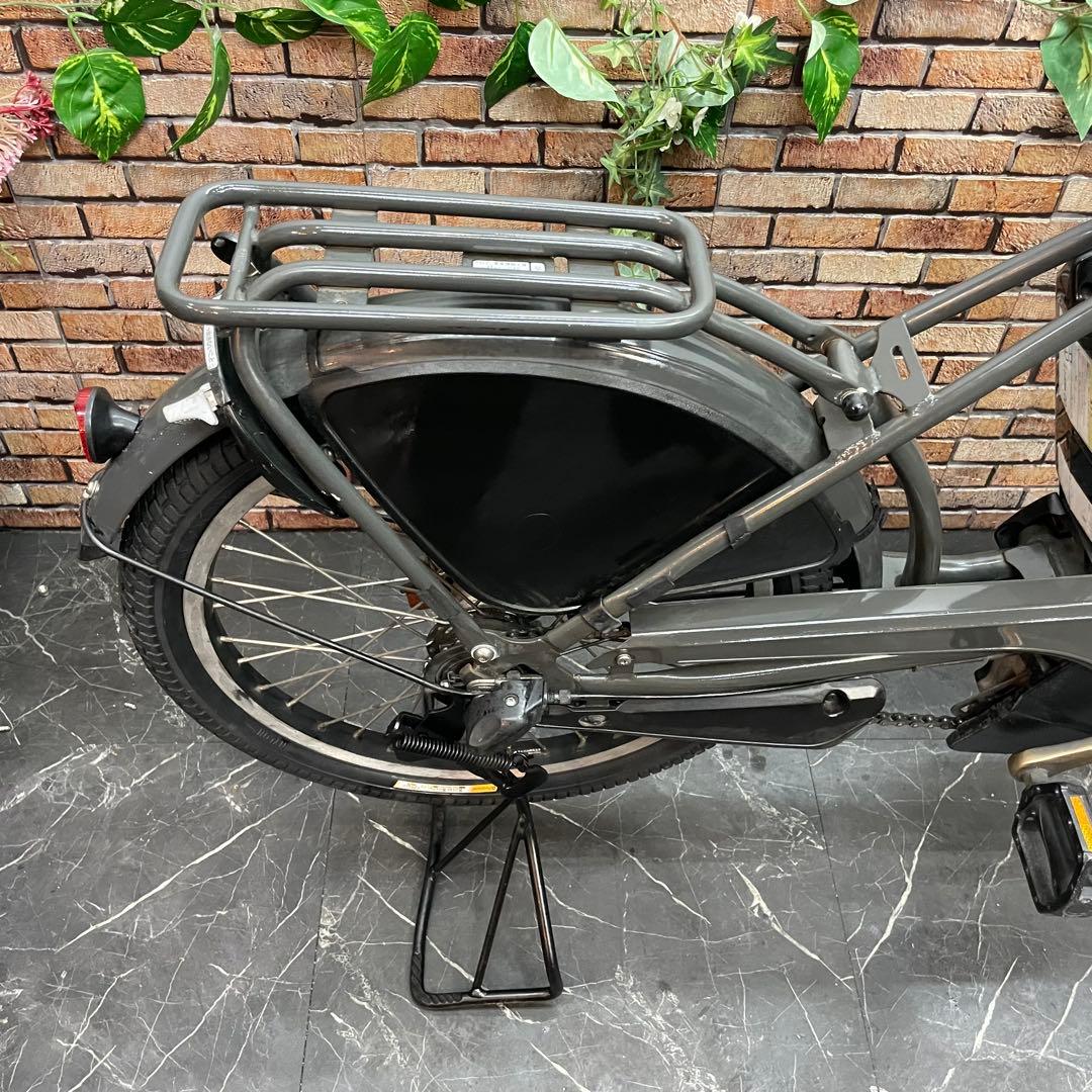 【18】電動自転車 ブリヂストン bikke グレー 20インチ