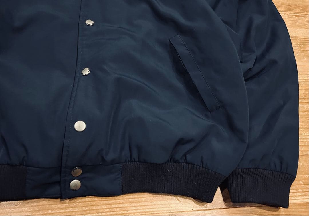 スタジャン 古着 90s Mets メッツ XL ネイビー 美品 ジャケット 紺