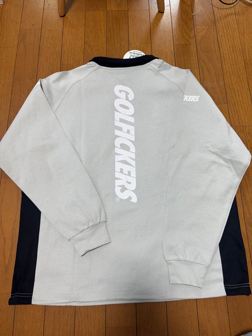 新品 golfickers ゴルフィッカーズ ロングスリーブジップシャツ L