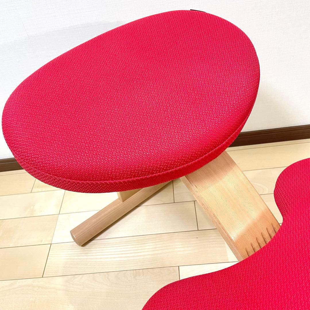 バランスラボ バランスチェア バランスイージー レッド 中古美品