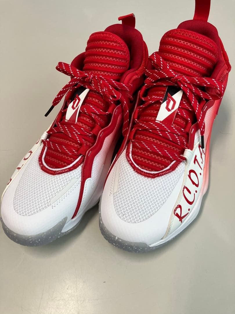 Adidas dame7バスケットボールシューズ 赤/白