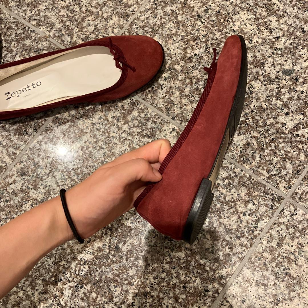 裏張り済み　repetto(レペット)バレエシューズ　40サイズ