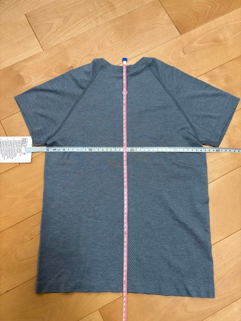 lululemon Swiftly 半袖　ウエスト丈　サイズ6 ブルーグレー