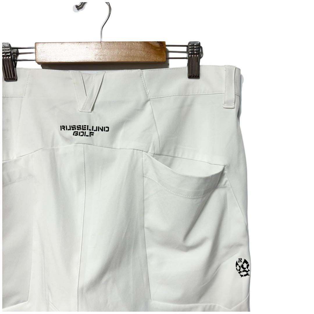 新品 ラッセルノ ゴルフ スキニー ロングパンツ ホワイト 2XL 7