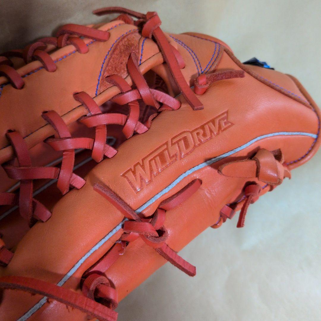 Mizuno:左投げ:軟式グローブ:外野手:スプレンディッドオレンジ:サイズ14