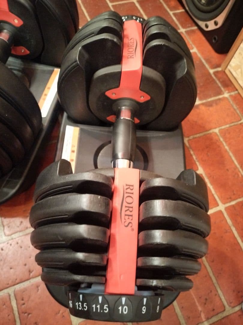 RIORES ② 可変式ダンベル 最大24.5kg 片側②