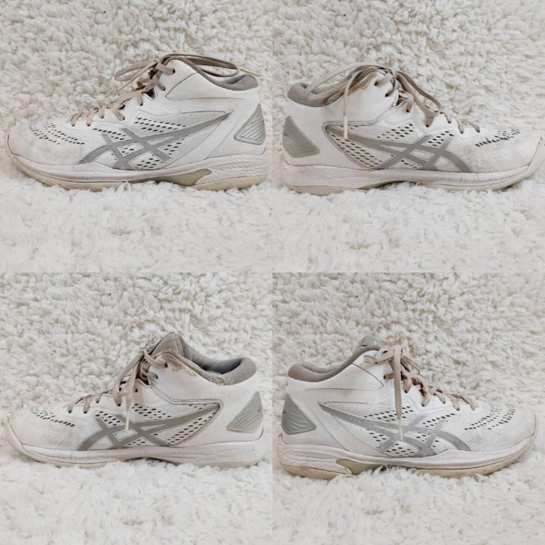 美品26㎝◎asics アシックス GELHOOP V15 ゲルフープV15 白