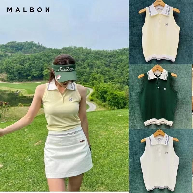 Malbon レディース ゴルフベスト 無袖トップス 通気快適軽量モデル 人気⭐