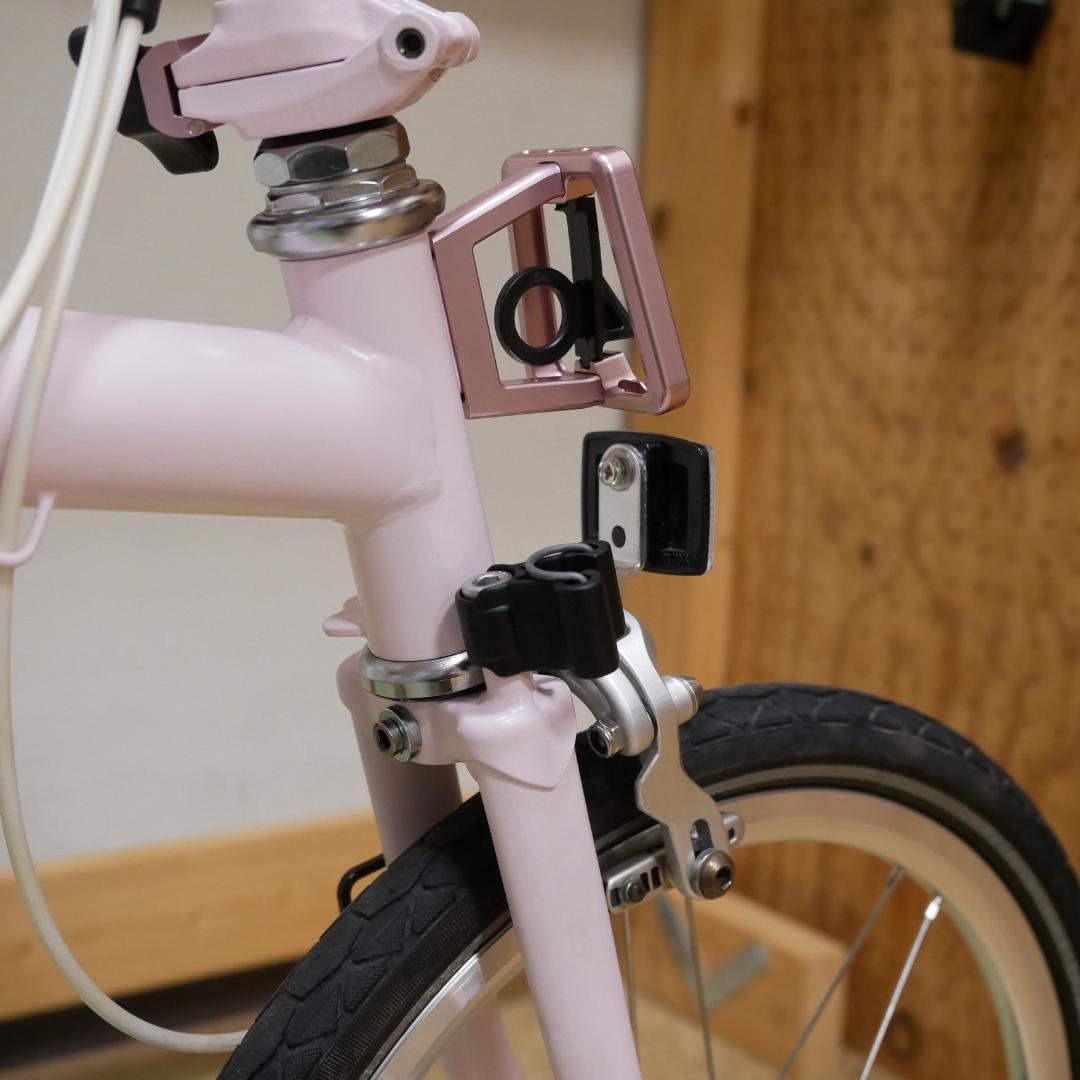 BROMPTON 外装5速　　フルカスタマイズ　レトロ　桜ピンク