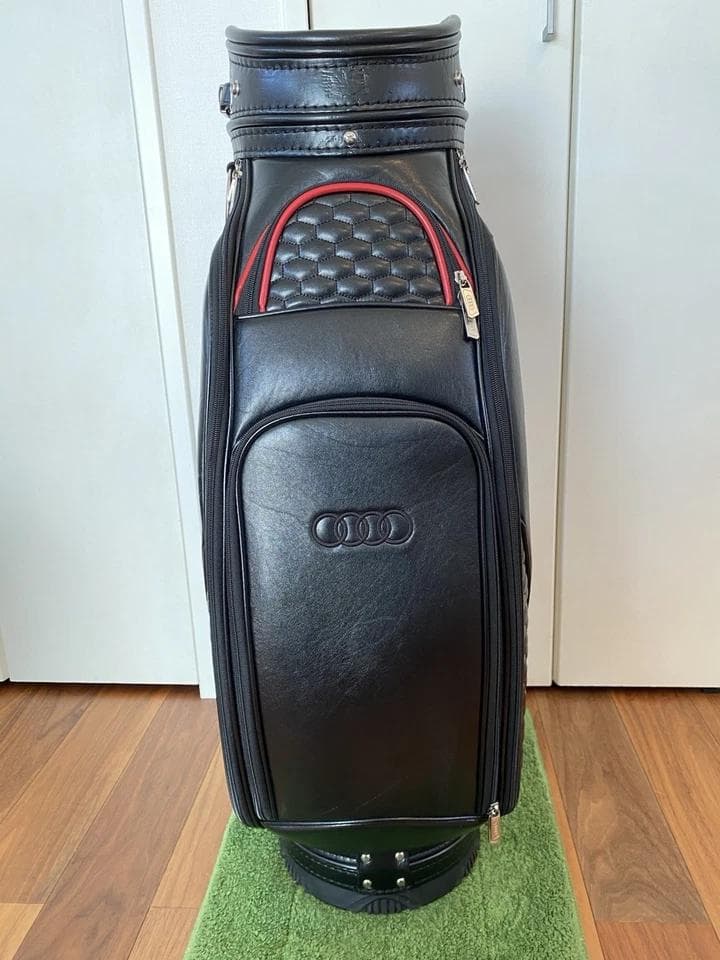 Audi　アウディ 黒　ブラック カートバッグ ゴルフバッグ キャディバッグ