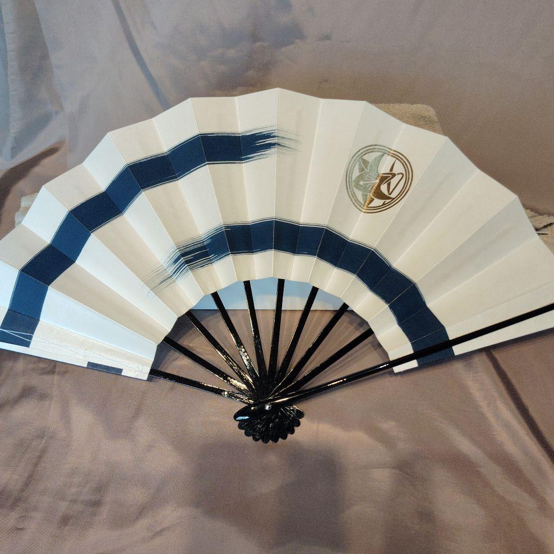 舞扇子 4本セット 花柄とストライプ