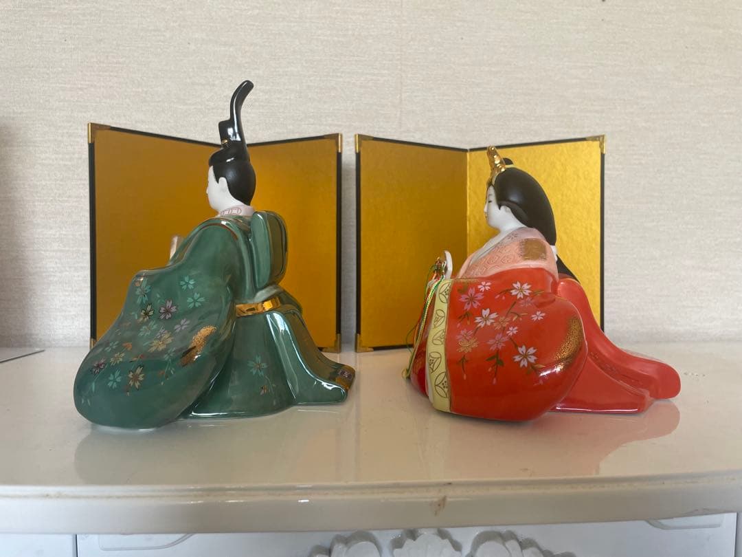 陶器製　雛人形セット