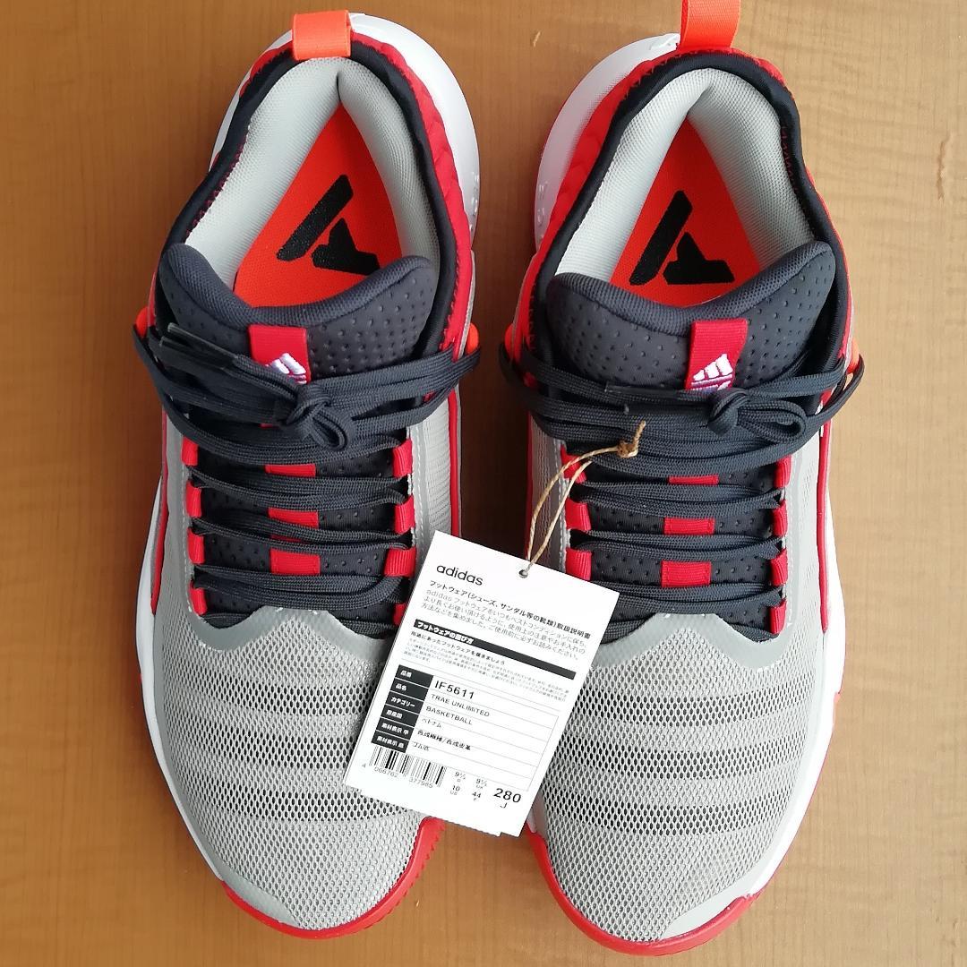 【新品】adidas　28cm　バスケットボールシューズ　トレイ ヤング　赤