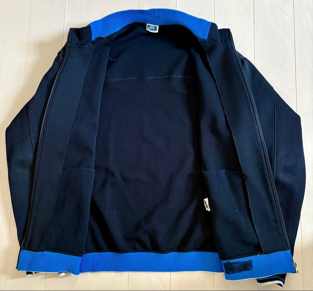【希少80s】OLD NIKE ナイキ トラックジャケット　ジャージ　黒　XL