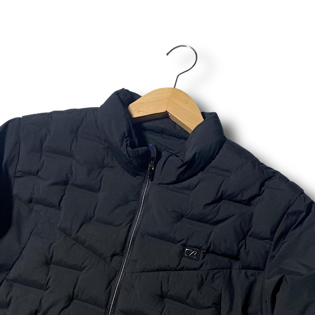 XXL 定2.5万 カッターアンドバック 圧着加工 中綿ジャケット ブルゾン 黒