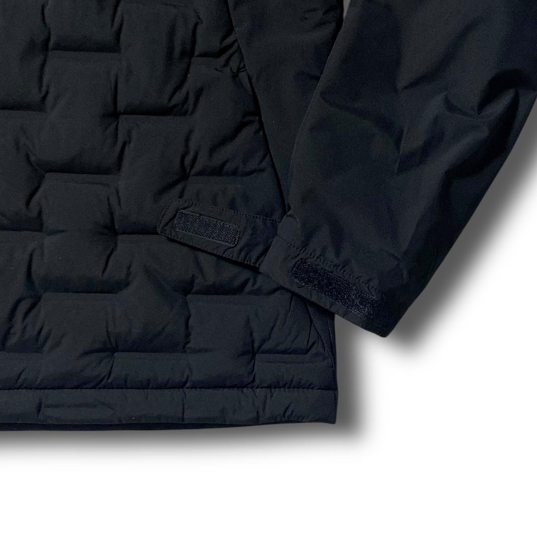 XXL 定2.5万 カッターアンドバック 圧着加工 中綿ジャケット ブルゾン 黒
