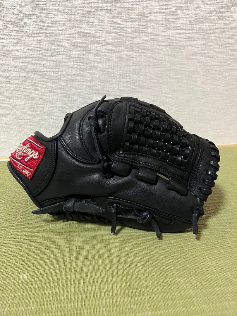 Rawlings 一般軟式大人用内野手用　美品　ローリングス　黒　RG3003