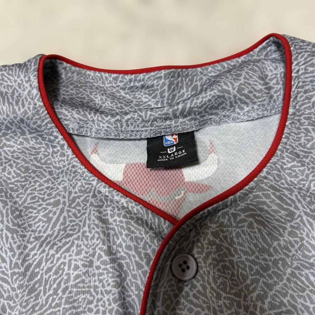 NBAシカゴブルズバスケットボールシャツ66 刺繍入XXL
