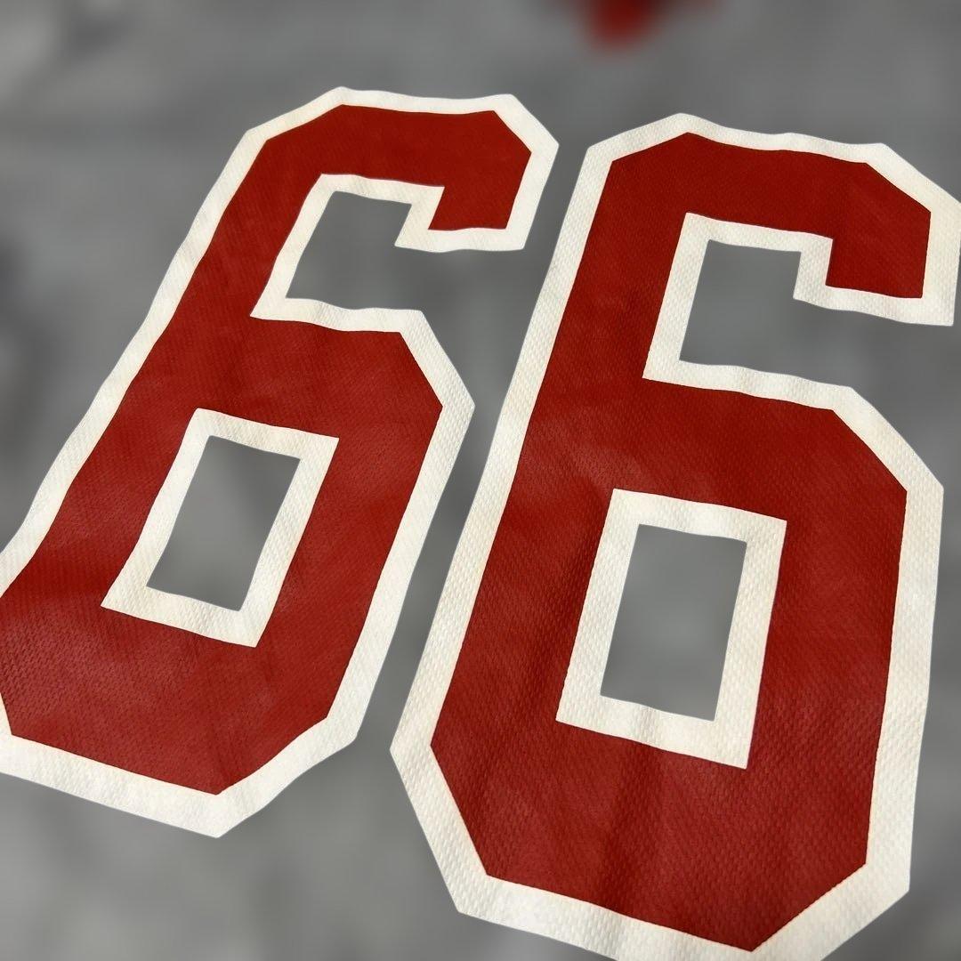 NBAシカゴブルズバスケットボールシャツ66 刺繍入XXL