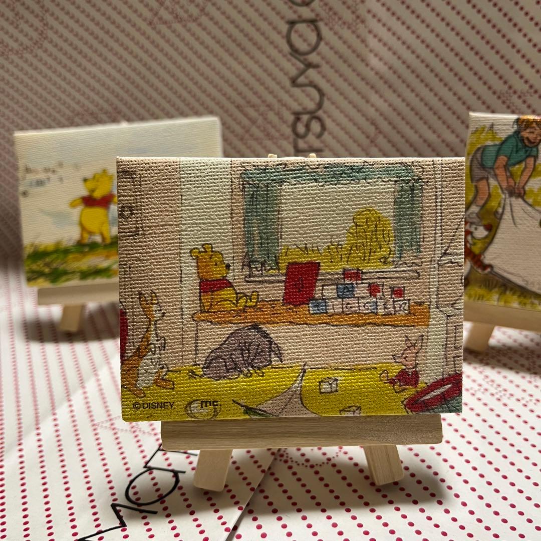 くまのプーさん展　限定　ミニアートキャンバス　　4種セット　コンプリート