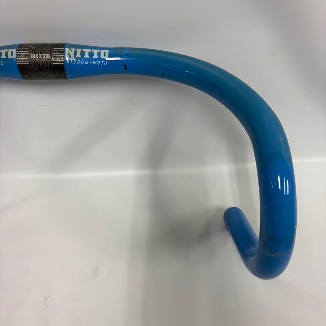 NITTO ドロップハンドル B123CB-W370 ブルー
