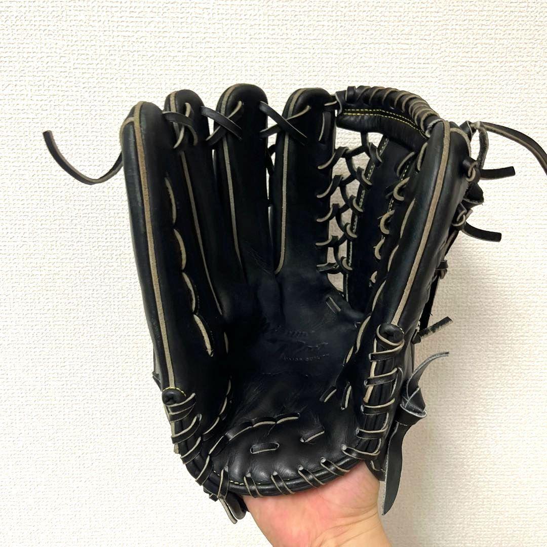 522 ミズノプロ 型抜群 極美品 即戦力 軟式 外野手用グローブ 左投げ