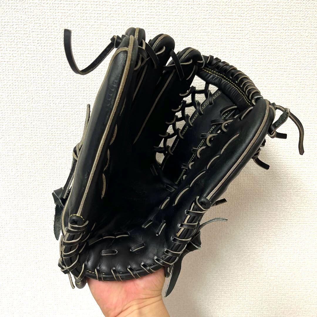 522 ミズノプロ 型抜群 極美品 即戦力 軟式 外野手用グローブ 左投げ