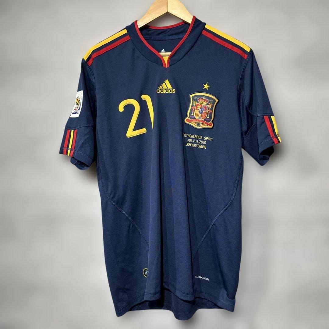 【美品】2010南アフリカW杯　サッカー　スペイン　レプリカ　シャツ