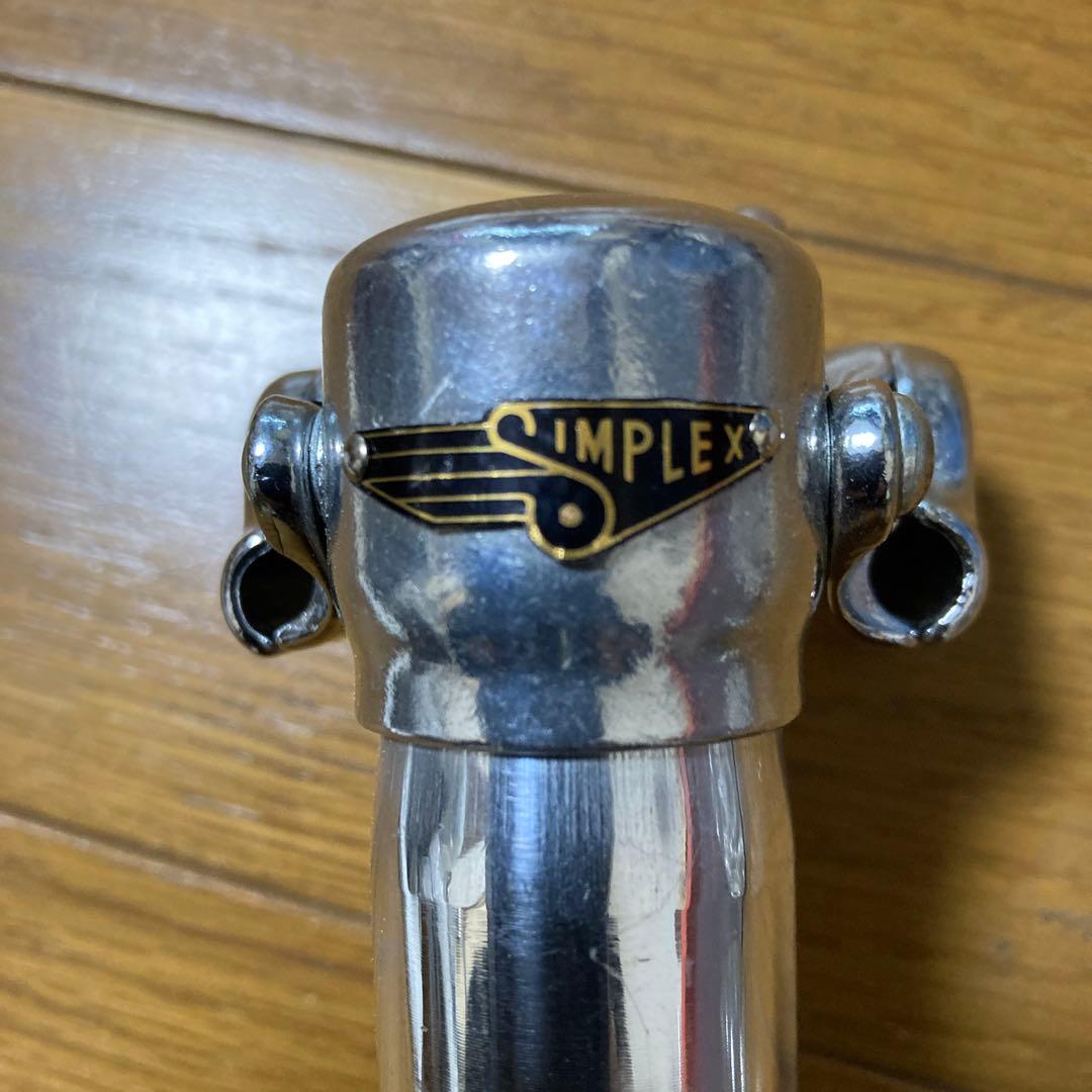 ビンテージ　サンプレックス　バッチ付　シートピラー