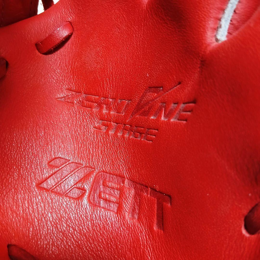 ZETT 　ゼット 　少年軟式グローブ 　レッド　右投げ