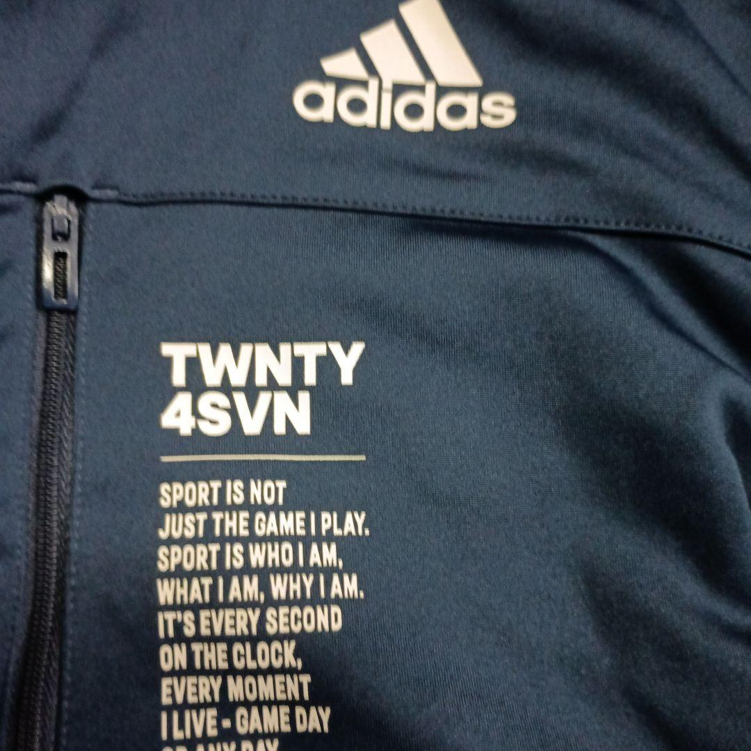 adidas TWNTY 4SVN ジャージ ネイビー（フード付）上下セット