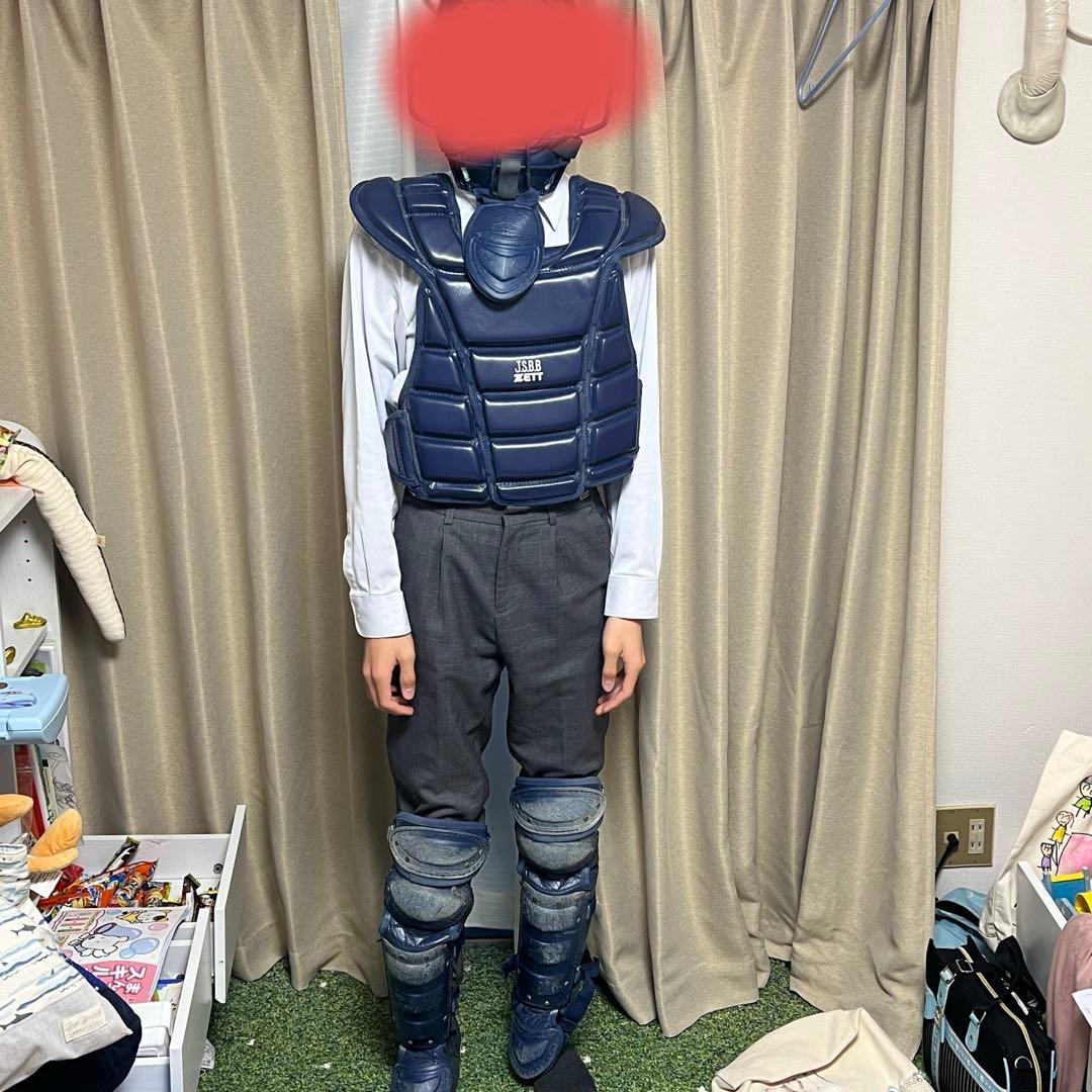 ゼット 野球 少年 軟式 キャッチャー防具 3点セット