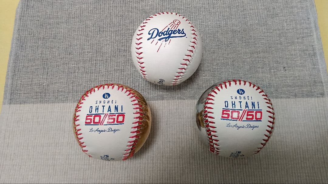 【大谷翔平 50/50達成記念ペアボール＆ WS 2025 BTB記念ボール】