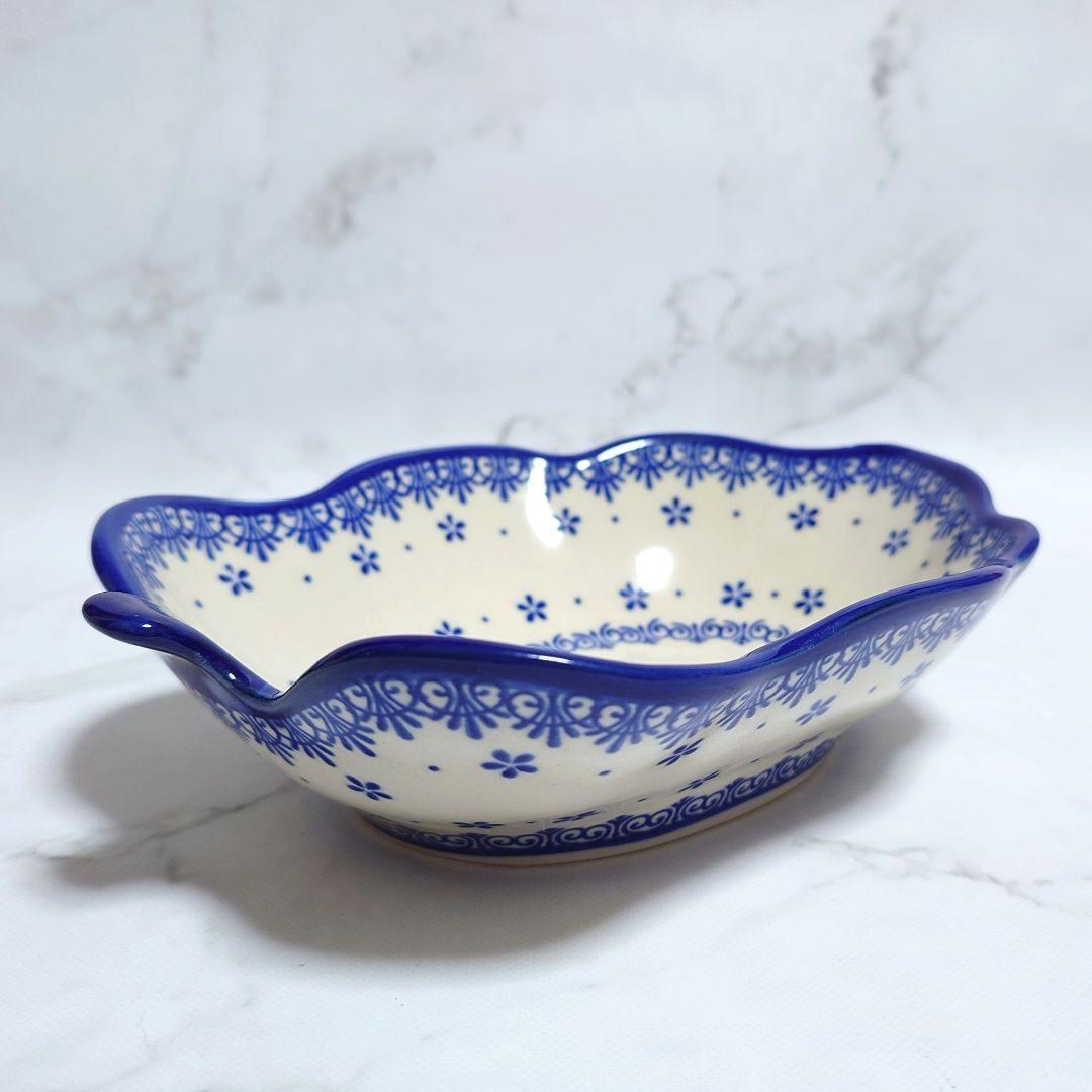 新品 ポーリッシュポタリー VENA社 リーフボウル