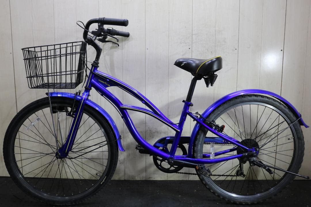 グッドイヤー 26インチ　シマノ6速 340mm ロード・ビーチクルーザー