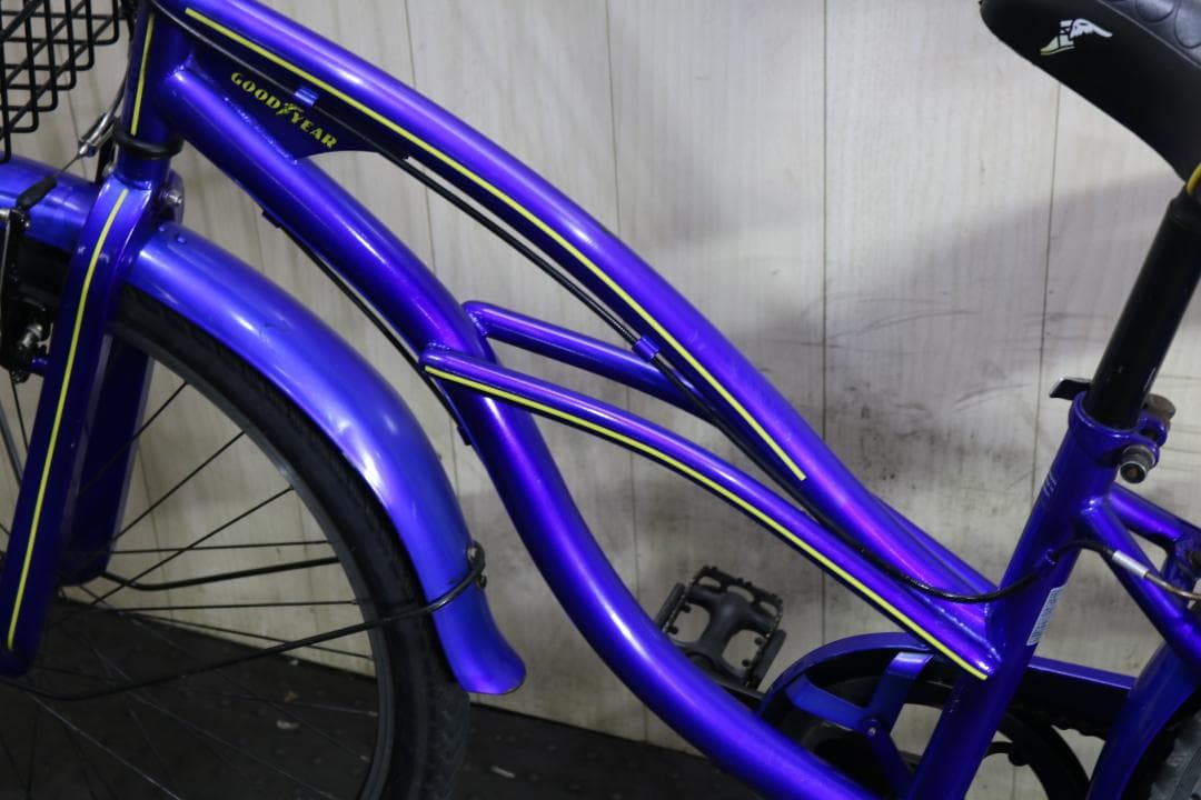 グッドイヤー 26インチ　シマノ6速 340mm ロード・ビーチクルーザー