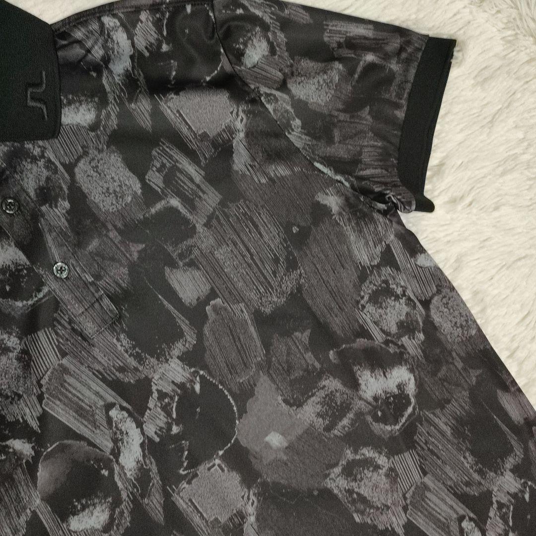 美品 J.LINDEBERG size M ゴルフウェア ポロシャツ 総柄
