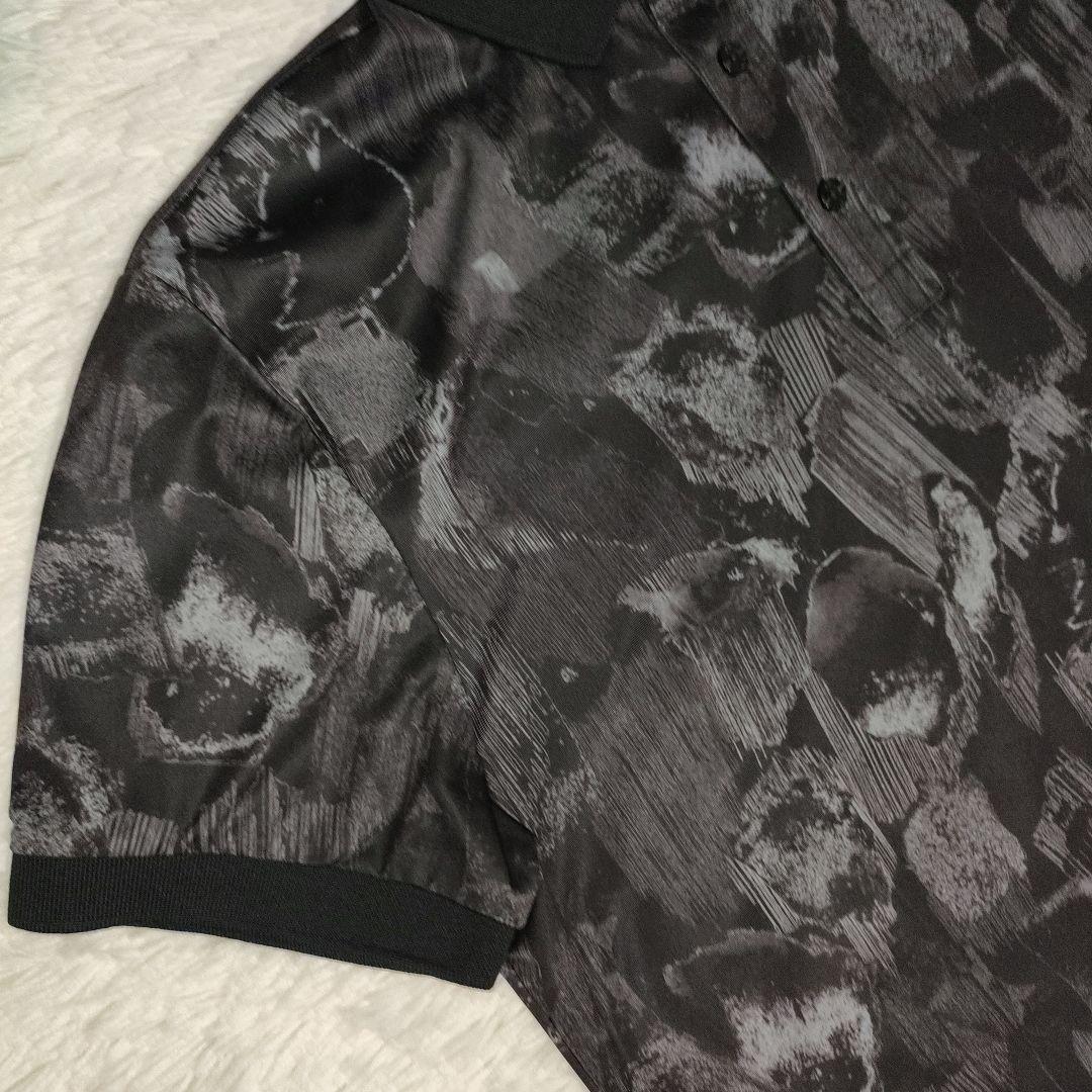 美品 J.LINDEBERG size M ゴルフウェア ポロシャツ 総柄