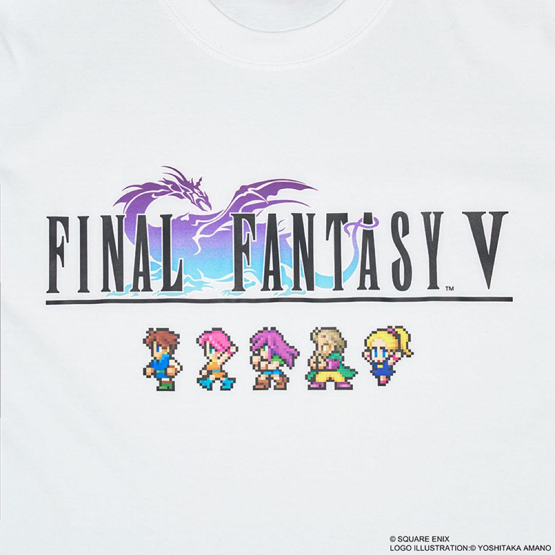 ファイナルファンタジーVピクセルアートTシャツ